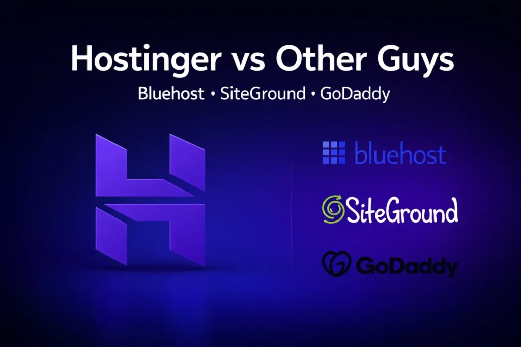 Hostinger vs. Other Guys (bluehost, siteground, godaddy)
